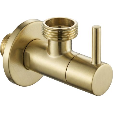 Rea Angle Valve 1/2" X 3/4" Gold