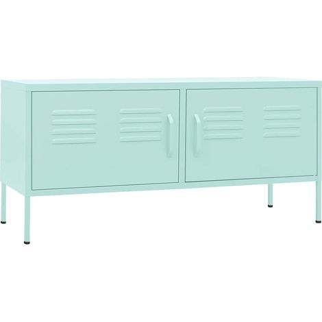 Maison Exclusive - TV-Schrank Minzgrün 105x35x50 cm Stahl (1/5)