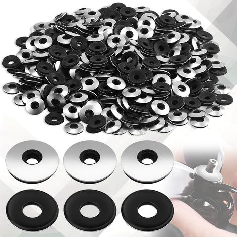 Lot de 150 Rondelles d'étanchéité en Acier Inoxydable, Rondelles d'étanchéité EPDM M6,3 x 16 x 2,5mm Rondelle en Acier Neoprene pour Vis Autoperceuses Cache Vis Toiture (0,25 x 0,63 pouce) (1/5)