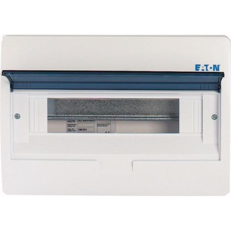 Coffret encastré IP40 1 rangée 12 modules porte transparente EATON BC-U-1/12-ECO (1/3)