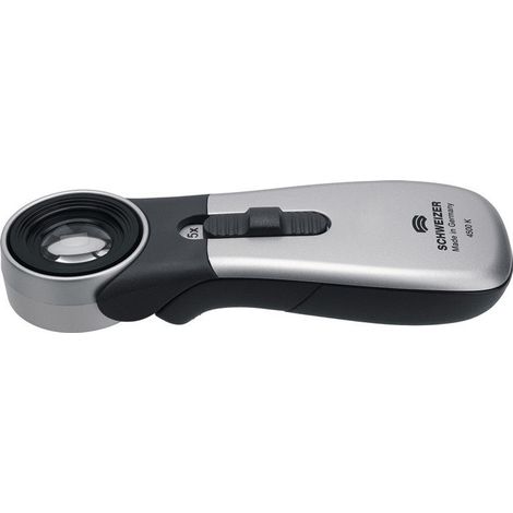 Lupa de mano con iluminación Tech-Line CLASSIC aumento 15x lente LED-D.16.3mm SCHWEIZER