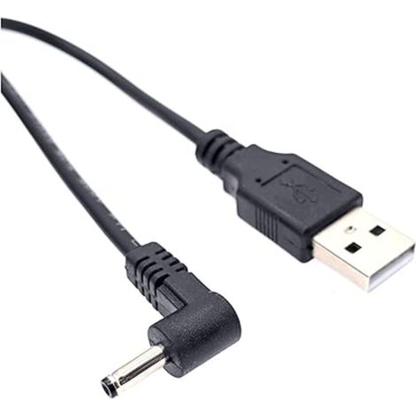 USB vers DC 5 V câble d'alimentation avec prise coudée 3.5 x 1.35 mm, câble chargement pour brosse à dents électrique (1/5)