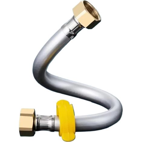 Flexible de douche, tuyau de douche en PVC haute pression G1/2, 20/200 cm, rallonge de tuyau de salle de bain, accessoires pour pommeau de douche (couleur 1, 100 cm) (1/5)