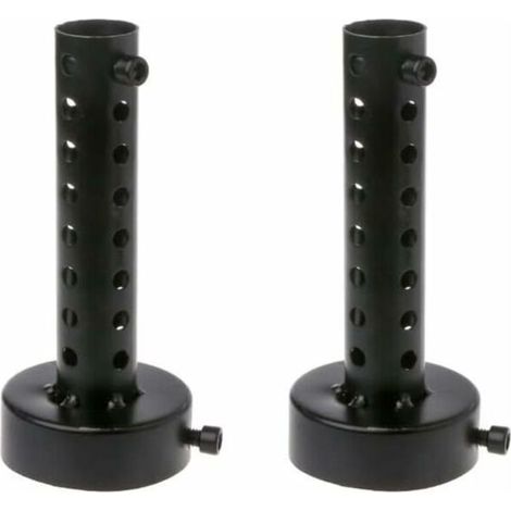 Silencieux d'échappement de moto 60MM Noir, 2PCS universel pour pot d'échappement de moto silencieux déflecteur DB Killer silencieux court (1/4)