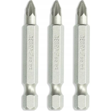Set di punte per cacciavite, punte PZ 1/2/3x50 mm