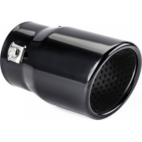 Punta de escape de acero inoxidable MT 017B negra amio-01317 (1/5)