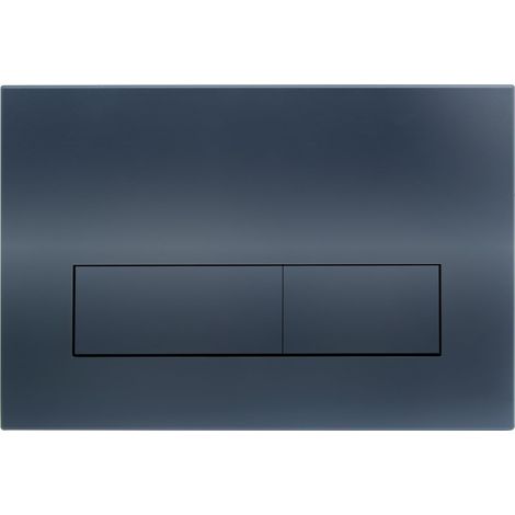 Plaque de Commande WC, Compatible avec Sigma, UP300 et UP320, avec Double Chasse, Équipée d'un Set de Leviers de Chasse et d'un Cadre d'Installation,245 × 164mm.(Bleu foncé) (1/5)