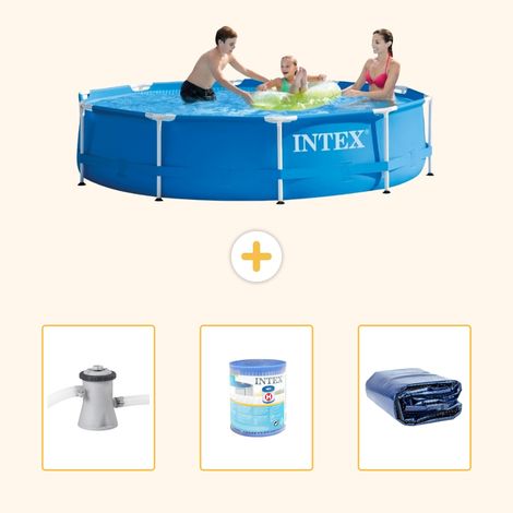 Intex Piscine Tubulaire Ronde - 305x76 cm - 4-pièces S21336 (1/5)