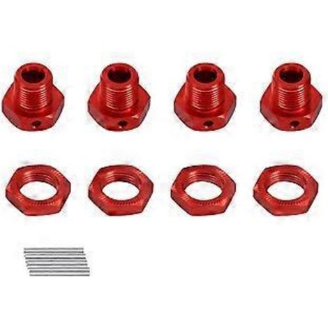 Jeu d'écrous hexagonaux de moyeu allongés de 6 mm en alliage d'aluminium de 17 mm pour ARRMA