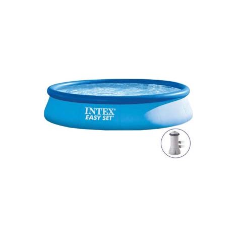 PISCINA EASY SET ROTONDA  AUTOPORTANTE C/POMPA FILTRO CM.396x84H.  capacitÃE lt.7290  peso kg.17,8 (28142)    INTEX