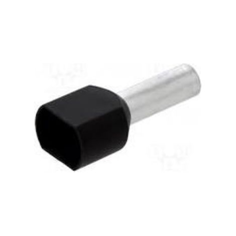 Bm 50 terminali a bussola 2x6 nero 00561