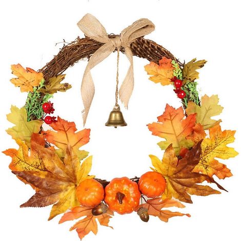 Guirlande De Noël Artificielle - 30 Cm - Pommes De Pin Et Baies Rouges - Pour Porte D Entrée Mur Intérieur Extérieur - 1 Pièce (1/3)