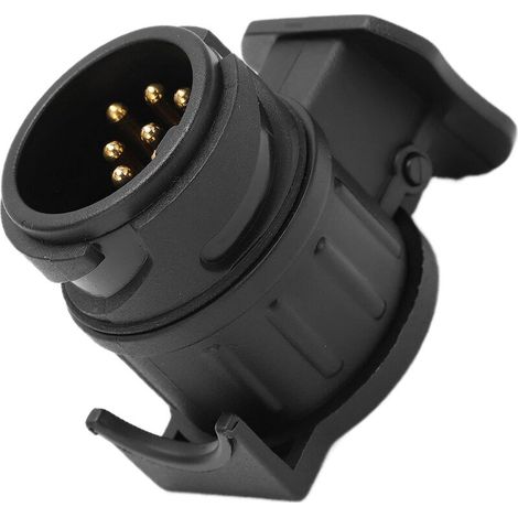 Jeffergarden Connecteur d'adaptateur de remorque 12V 13Pin à 7Pin accessoire de convertisseur de prise de remorquage de barre d'attelage pour caravanes-DOU