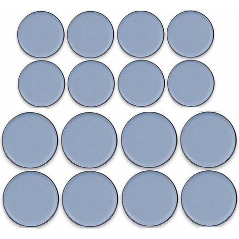 Set of 16 self-adhesive Teflon furniture glides – Sizes 25mm and 30mm – Glides for hard floors – Noise reduction and protection (1/5)