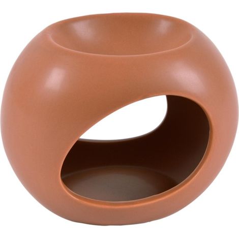 Brûle Parfum en Céramique "Orbe" 13cm Terracotta