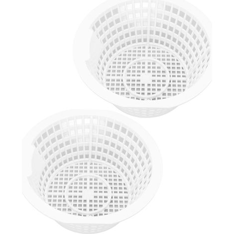 Lot de 2 paniers écumoirs, en plastique haute ténacité, pour enlever les débris, avec un design facile à remplacer, pour piscine au sol, spa modèle 8928