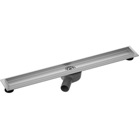 Caniveau de douche ELIO 80 cm en acier inoxydable (1/3)