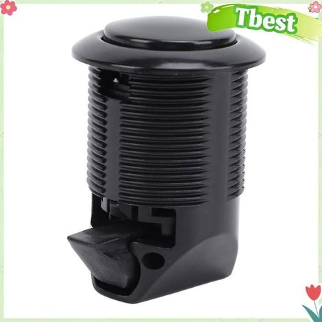 Tbest verrouillage à bouton-poussoir d'armoire Loquet à bouton-poussoir de Type intégré, sécurité améliorée, auto outillage Noire (1/5)