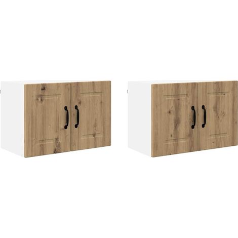 Meuble mural de cuisine,Armoire de cuisine 2 pcs Chêne artisanal 60 x 31 x 40 cm CFW95501 (1/5)