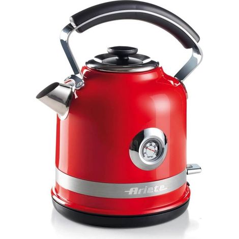 Hervidor eléctrico moderno rojo 24,5x19,5x29 cm 1,7 litros