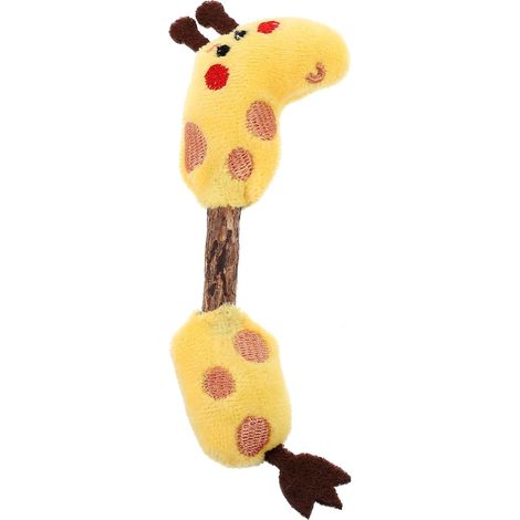 Interactif Dents pour Chat Bâtonnet et Animal Peluche Forme en en Actinidia Polygama pour Mâcher, Nettoyer Exercer Chat (1/4)