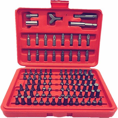 TrAdE Shop Traesio - Kit 100 Inserti Per Cacciavite Avvitatore A Batteria In Valigetta - (1/5)