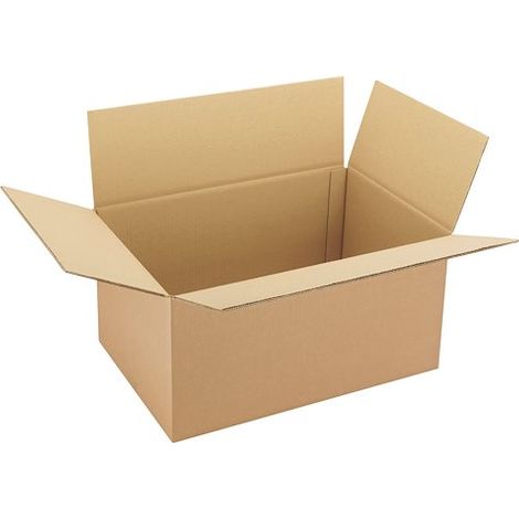Caisse américaine kraft brun double cannelure H 30 x L 40 x P 60 cm - Lot de 10