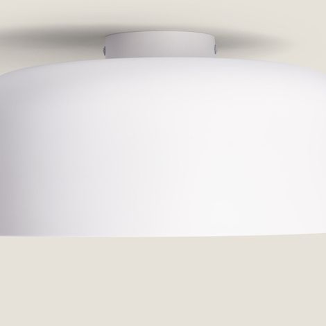 Plafoniera Metallo Lumpur Bianco