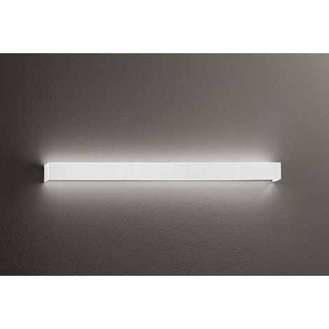Applique LED Moderne en Aluminium Blanc Mat 30W 3000K, Lampe Murale au Design Mince et Élégant pour Éclairage Intérieur de la Marque Perenz