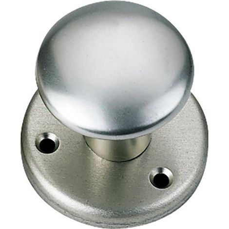 Türknopf auf Rosette F2 50 mm Pilzknopf