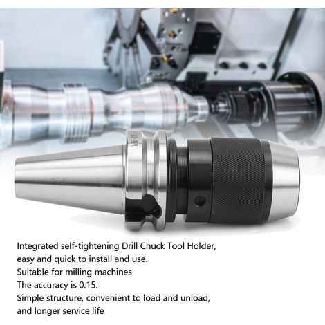 Porte-outil BT40 à mandrin de perçage intégré autoserrant en acier au carbone pour CNC (BT40 APU16) (1/5)
