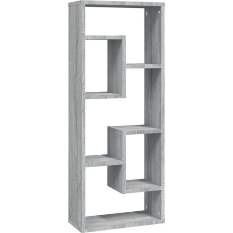 Maison Exclusive - Wandregal Grau Sonoma 36x16x90 cm Holzwerkstof