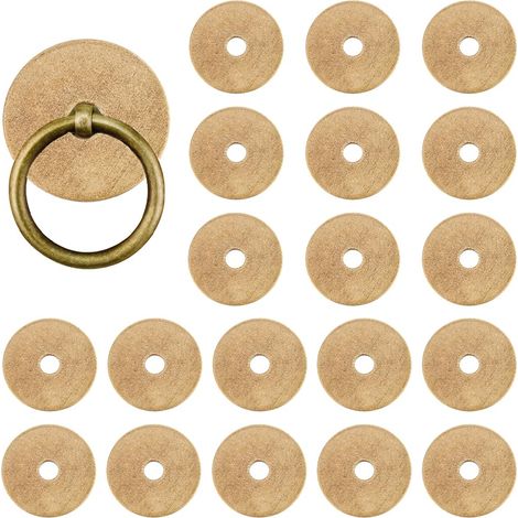 20 Rondelles Plaque De Fond Laiton Antique Bronze Joint 0.98 Pouce 25 mm Quincaillerie Classique Meuble Accessoires Pour Tiroir Commode Placard Décoration (1/5)