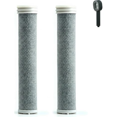 Lot de 2 filtres à charbon actif, filtre de pommeau de douche, filtre de rechange pour pommeau de douche avec charbon actif, filtre pour pommeau de douche, élimine le chlore, le calcaire (1/5)