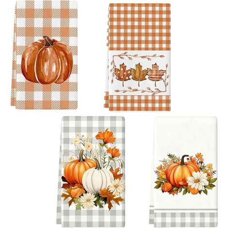 Set of Autumn Tea Towels 60 x 40 cm (1/5)