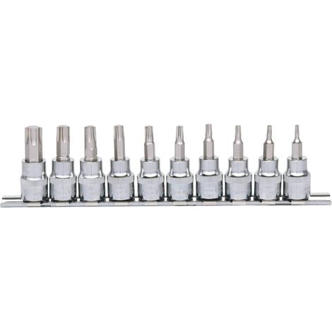 3/8" Jeu de douilles tournevis Torx CHROMEplus, 10 pcs T10-T55 (1/4)