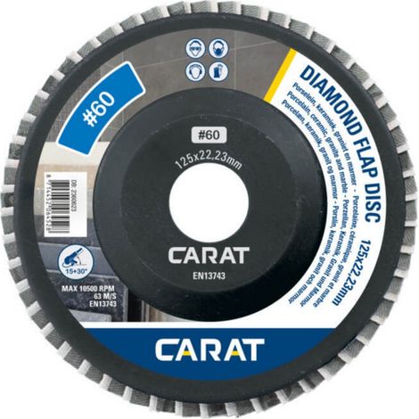 Carat DIAMANT LAMELLENSCHEIBEN EFD 125 x 22,23 mm 60 Körnung EFD0600000