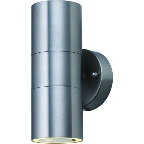 Searchlight Outdoor - Double paroi extérieure montée vers le bas en aluminium moulé à 2 lumières IP44, GU10