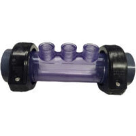 Collecteur porte sonde transparent diametre 63 - jardiboutique (1/3)