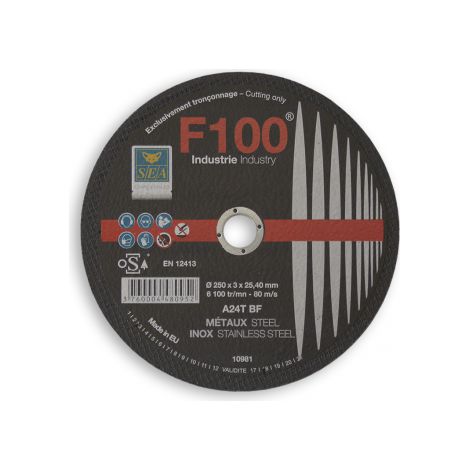 Disque à tronçonner inox 125X1.6X22.23mm F100 SEA