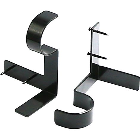 2 supports de tringle à rideaux, double rail, charge élevée, pour fenêtres intérieures, chambres et salons (1/5)