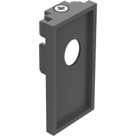 Profilo Alto Con Foro Ego Alluminio Nero