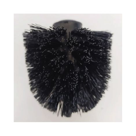 Scopino bagno di ricambio Diaspro nero H 19 cm nero