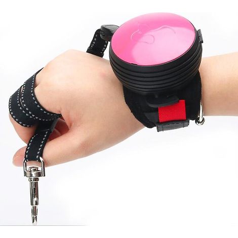 Laisse rétractable pour chien en nylon réfléchissant automatique rétractable avec sangle de traction au poignet, légère, idéale pour la randonnée, convient aux petites et moyennes tailles (1/4)