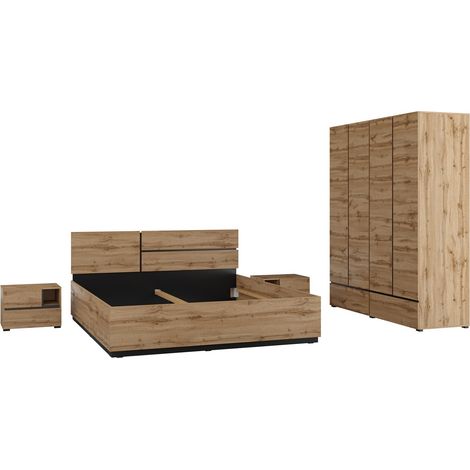 Conjunto de dormitorio Alfere 124, Roble wotan (1/5)