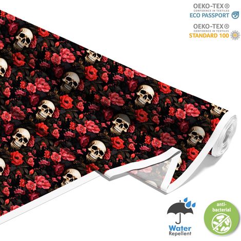 TESSUTI DECORATIVI PER ESTERNI OXFORD - Motivo Teschio I DX4105 (1/5)
