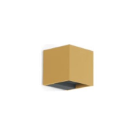 Applique led da parete per esterni oro e grigio ral 7021 4000k ip65 3w 120 lm cri80 fascio regolabile lombardo ll14301zn (1/4)