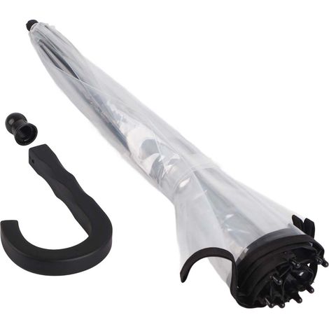 Parapluie Portable pour animaux de compagnie, Type d'assemblage, chien et chat, avec chaîne de traction, pour les jours de pluie, Transparent (1/5)