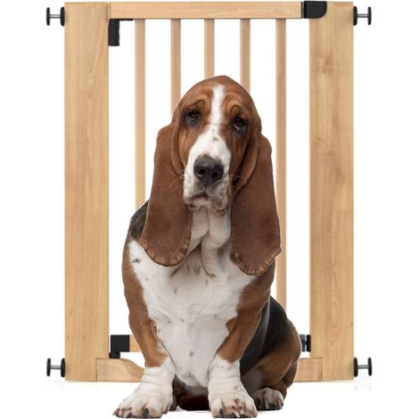 Bettacare Wooden Heritage Flat Step Dog Gate, Natural, 63cm - 71cm