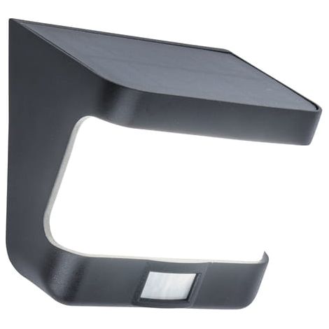 PRUEBA - Lámpara de pared exterior con sensor PIR solar, color negro, 8W, 5000K, IP54, Lutec 6939101330 (1/5)